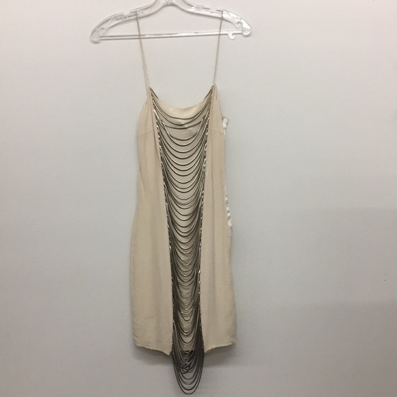 silver chain dress
